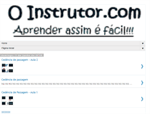 Tablet Screenshot of oinstrutor.com